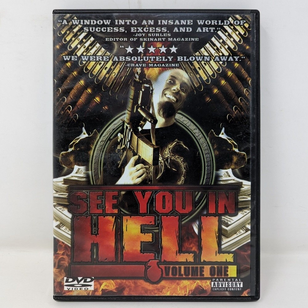See You in Hell Volume 1 (DVD, 2007) Brandon Bond Tattoo Skin Art Documentary